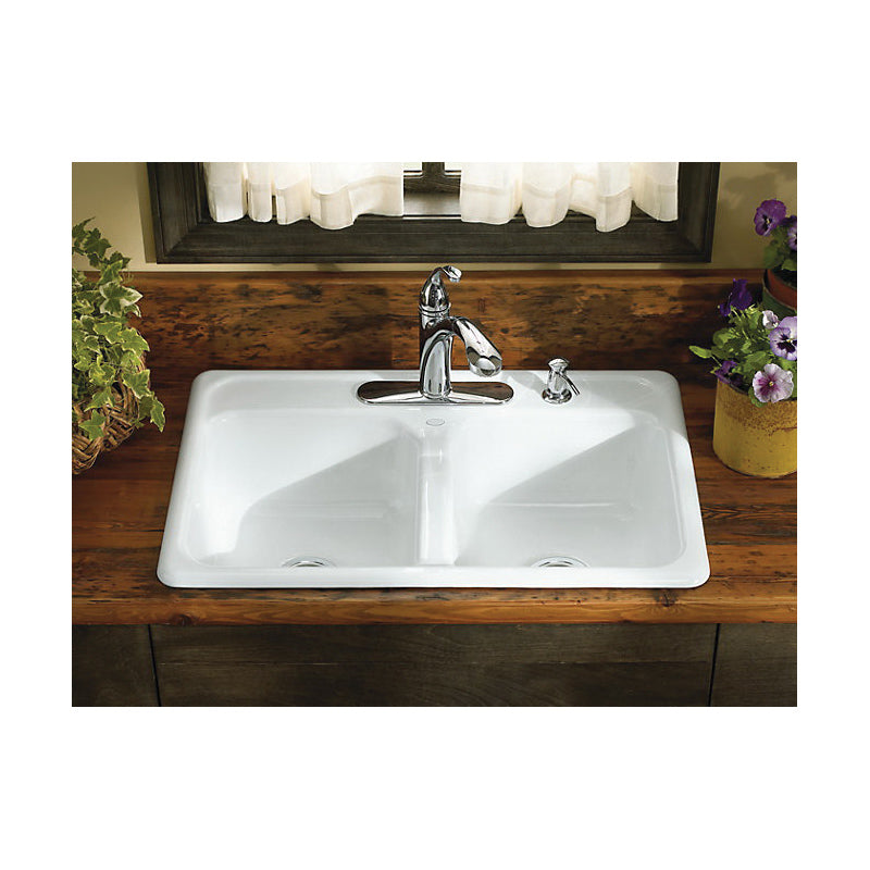 Delafield - 33" Kitchen Sink - Top - Double Bowl
