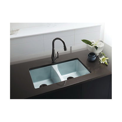 Deerfield - 33" Kitchen Sink - Undermount - Double Bowl