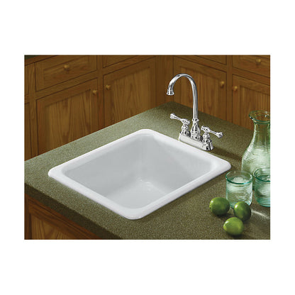 Iron/Tones - 17" Kitchen Sink - Top/Undermount - Single Bowl