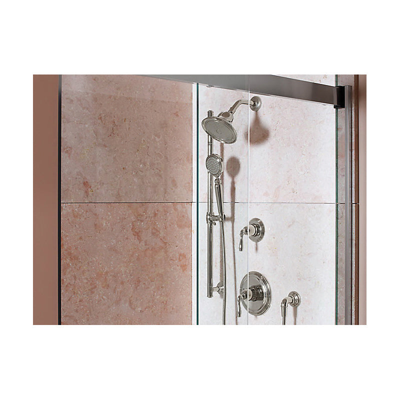 Levity Sliding Shower Door, Anodized Brushed Bronze