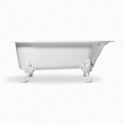 66 in L x 36 in W, End Drain, Enamel Coated/Dune