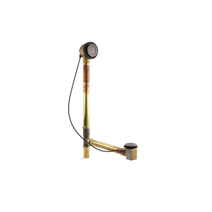 Closing Overflow Bath Drain - 25-3/16" H x 3" W