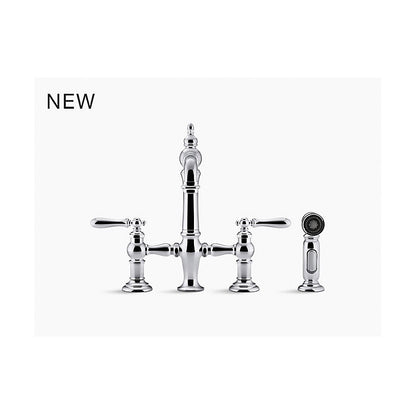 Artifacts - Bridge Sink Faucet with Side Spray - 1.5 GPM