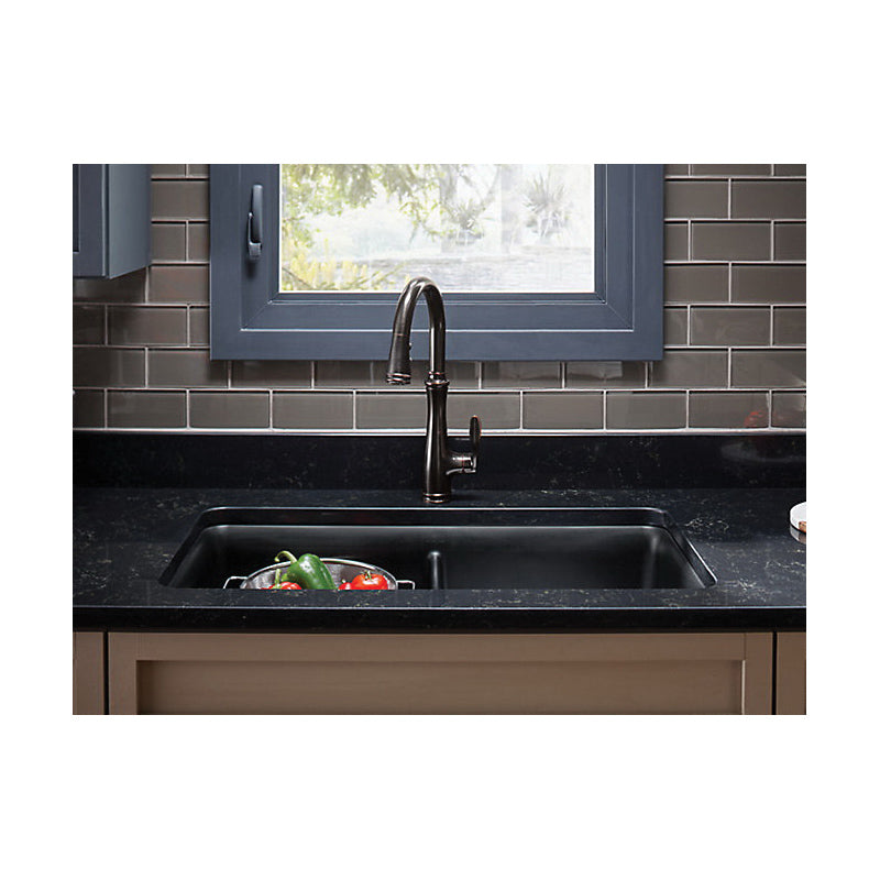 Cairn - 33-1/2" Kitchen Sink - Matte Brown