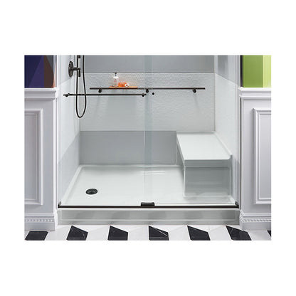 Choreograph Shower Barre, Bright Polished Silver, Aluminum