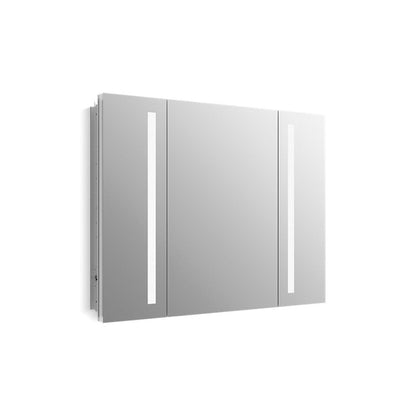 Verdera - Lighted Mirrored Cabinet - Aluminum