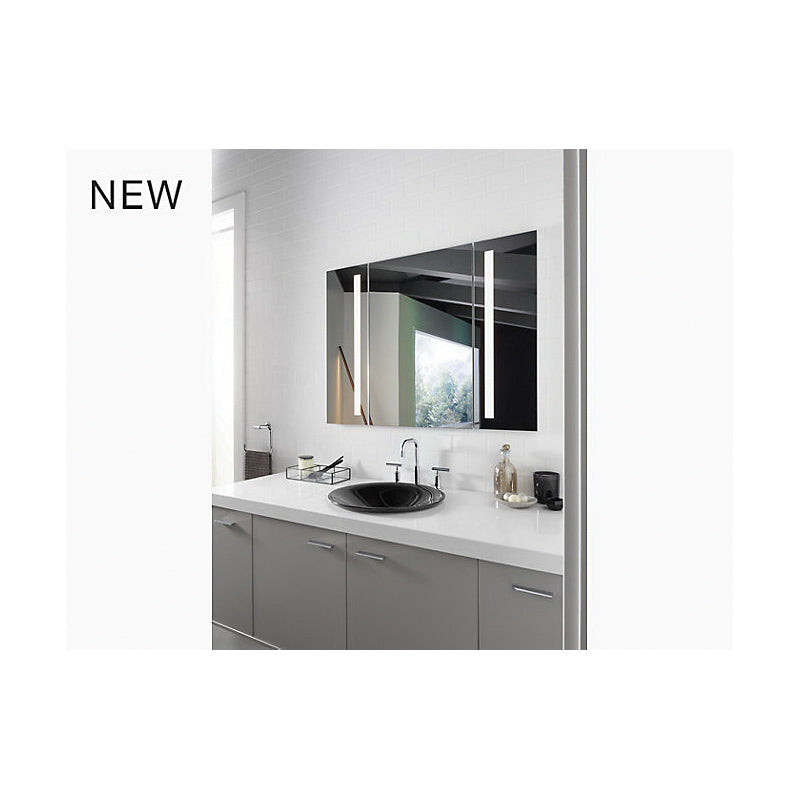 Verdera - Lighted Mirrored Cabinet - Aluminum