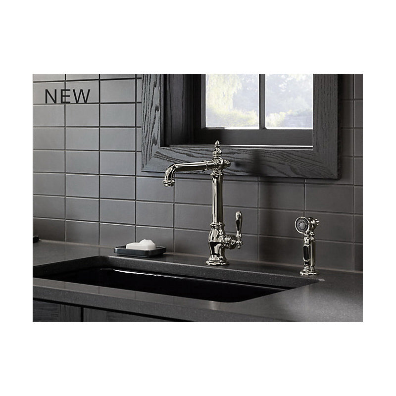 Artifacts - Kitchen Sink Faucet - with 2-Function Side Spray