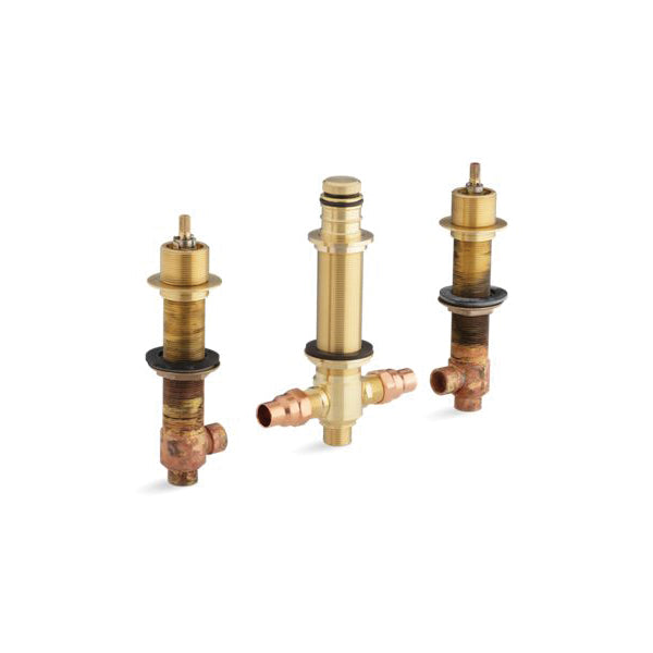 High Flow Valve System with Diverter - 1/2" Inlet - Bath/Rim