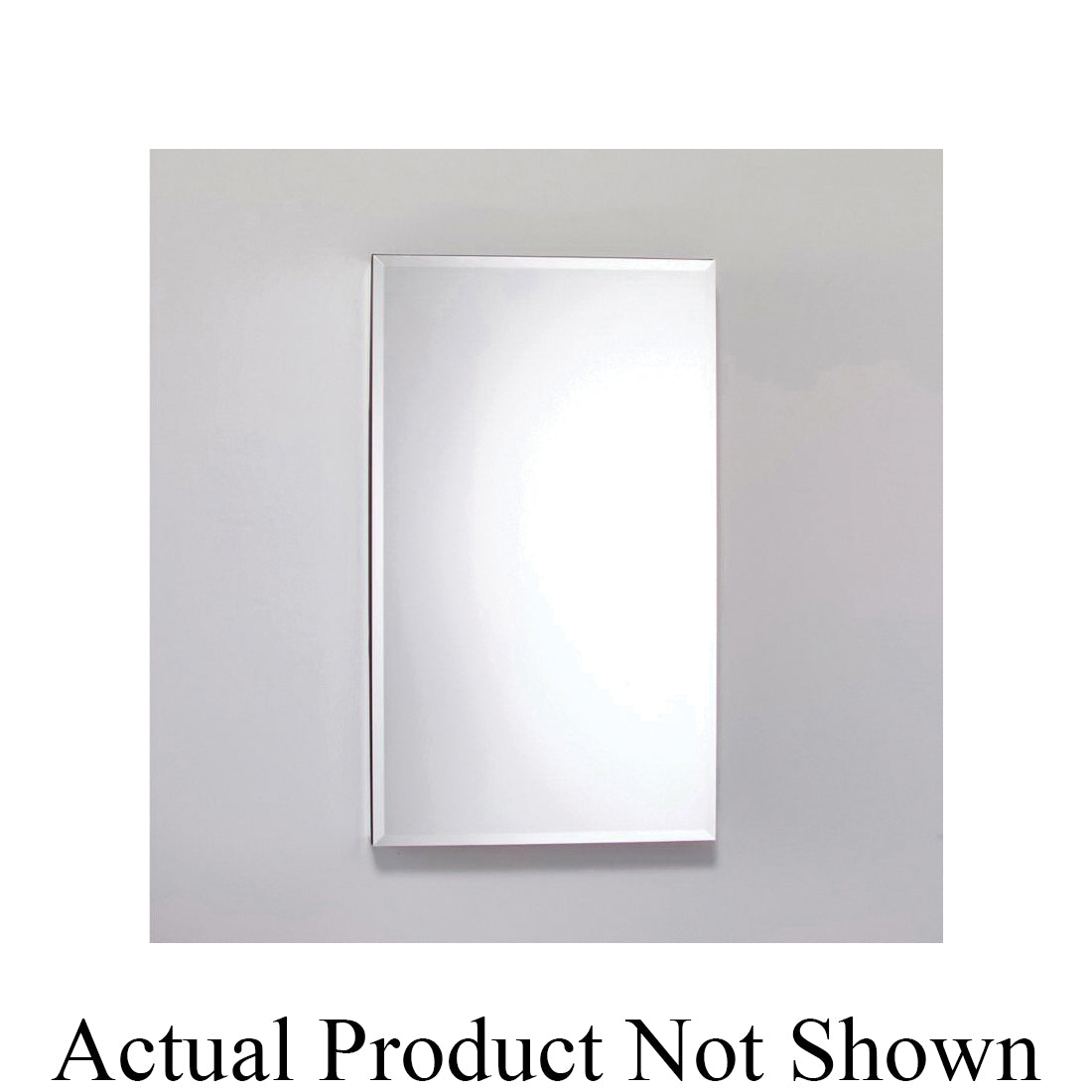 Robern® PLM2030WBLE Flat Top Medicine Cabinet With Safeseal™ Gasket and Interior Beveled Edge Mirror, PL Series, 19-1/4 in OAW x 30 in OAH, Rust Free Aluminum, White