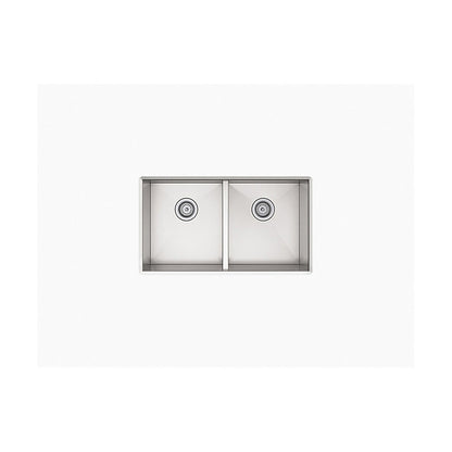 Lyric - 32" Kitchen Sink - Undermount - Double Bowl
