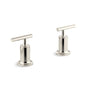Purist - Bath Valve Trim with (2) Lever - Bath or Deck Mount