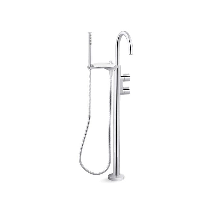 Components - Floor Mount Bath Filler Trim - 8 GPM