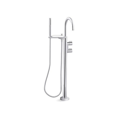 Components - Floor Mount Bath Filler Trim - 8 GPM