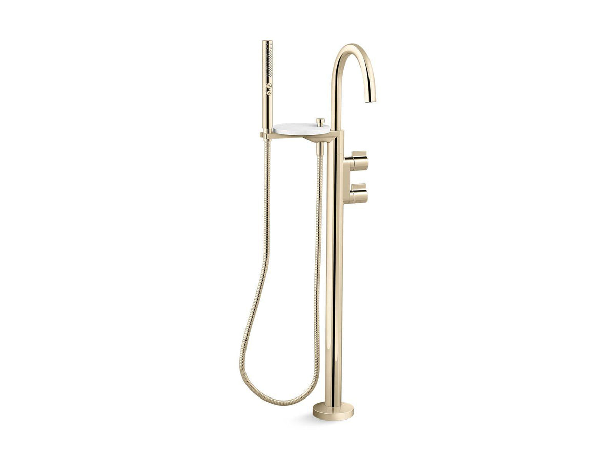 Components - Floor Mount Bath Filler Trim - 8 GPM
