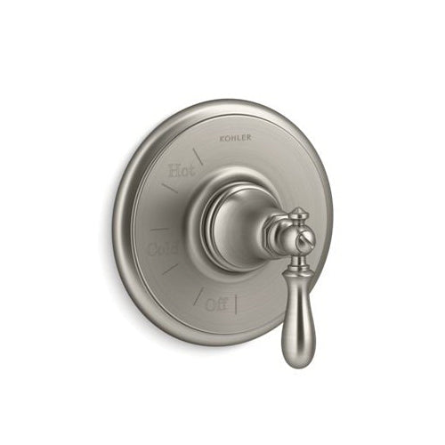 Artifacts Rite-Temp Valve Trim, Brass, Wall