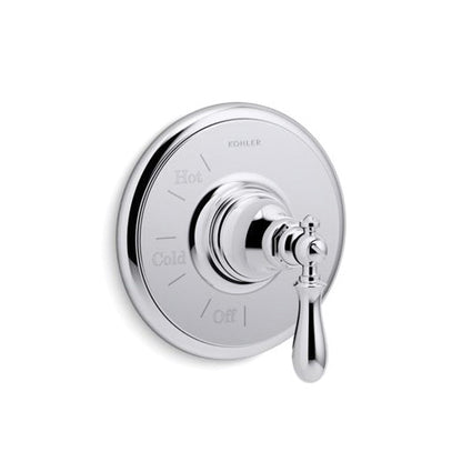 Artifacts Rite-Temp Valve Trim, Brass, Wall