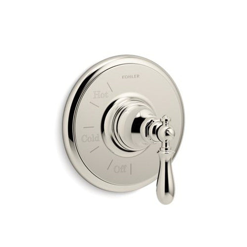 Artifacts Rite-Temp Valve Trim, Brass, Wall