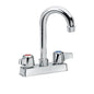 Silver - Wall Mount Faucet - 4" Center - 2 GPM