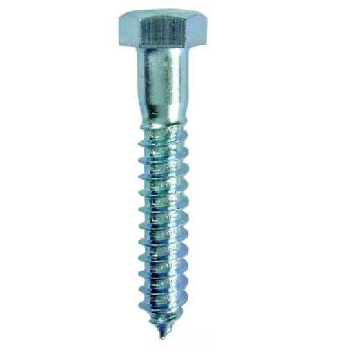 1/4 X 2 LAG SCREWS ZINC