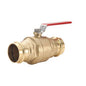 LEGEND LegendPress™ 101-010NL P-200NL Specialty Ball Valve, 3 in Nominal, Press End Style, Brass Body, Full Port, TFM/PTFE/FKM Fluoroelastomer Softgoods, Import