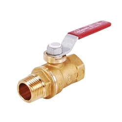 LEGEND 101-521 T-900MxF Mini Ball Valve, 1/4 in Nominal, MNPT x FNPT End Style, Brass Body, Standard Port, TFM/PTFE Softgoods, Import
