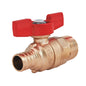 LEGEND 101-580NL T-805MNL Ball Valve, 1/2 in Nominal, MNPT x PEX End Style, Forged Brass Body, Full Port, Import