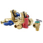 LEGEND 101-251NL NL F1807 Tankless Valve Kit, 3/4 in FNPT x 3/4 in Pex Crimp, 400 WOG, Forged Brass