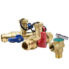 LEGEND 101-271NL Tankless Valve Kit, 3/4 in FNPT x 3/4 in Press, Forged Brass