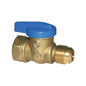 T-3000 - 3/8 x 1/2" Gas Ball Valve with Handle