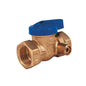 LEGEND Blue Top™ 102-515 T-3100 Gas Ball Valve With Handle and Side-Tap, 1 in Nominal, FNPT End Style, Forged Brass Body, Import