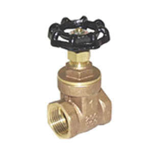 T-401NL - 1" Gate Valve - Cast Brass - FNPT