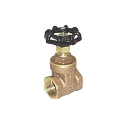 T-401NL - 1" Gate Valve - Cast Brass - FNPT