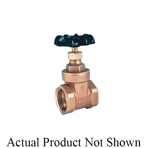 LEGEND 104-470 T-400 Compact Pattern Gate Valve, 3 in Nominal, FNPT End Style, Brass Body, Handwheel Actuator, Import