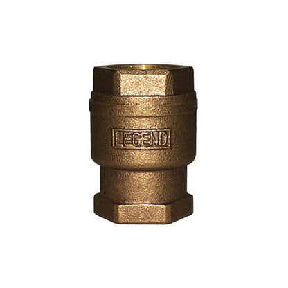 T-455NL - 1" In-Line Check Valve - Bronze - FNPT