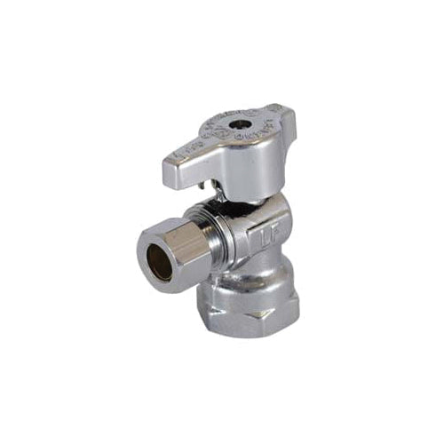 LEGEND 114-704NLB T-596NL 1/4-Turn Ball Straight Stop Valve, 5/8 x 3/8 in Nominal, Compression End Style, 125 psi CWP Pressure, Brass Body, Import