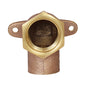 1/2" Drop-Ear Elbow - Cast Brass - Solder x FNPT