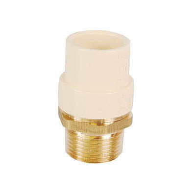 LEGEND 302-403NL Transition Fitting, Adapter, 1/2 in Nominal, CPVC x MNPT End Style, EPDM Rubber O-Ring Seal, Import