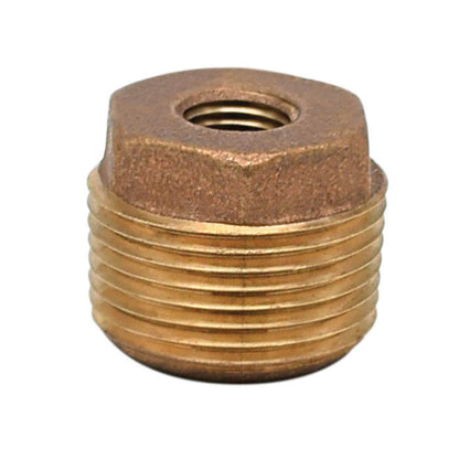 1-1/2 x 1" Hex Head Lead Free Bushing - Bronze - Thread