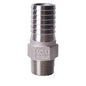 1" Adapter - 304 Stainless Steel - Insert x MNPT