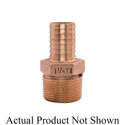 1 x 3/4" Reducing Adapter - Cast Bronze - Insert x MNPT