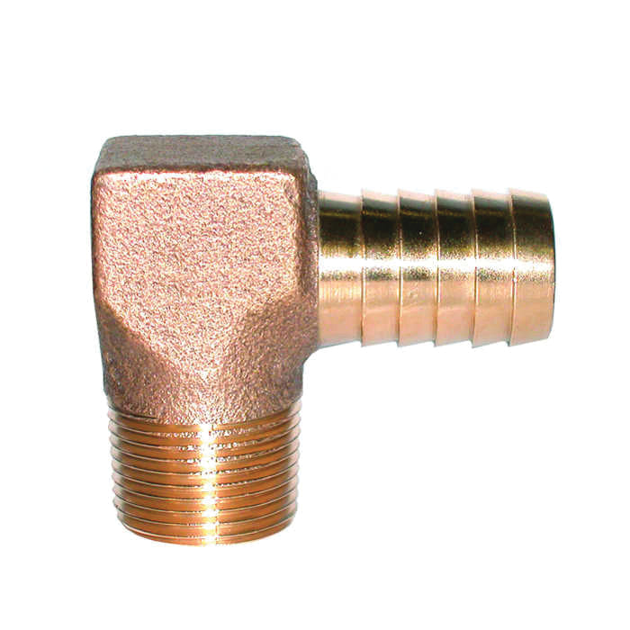 3/4" 90° Hydrant Elbow - Bronze - Insert x MNPT
