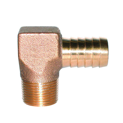 3/4" 90° Hydrant Elbow - Bronze - Insert x MNPT