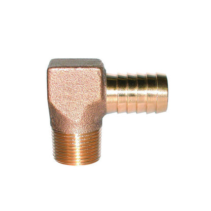 3/4" 90° Hydrant Elbow - Bronze - Insert x MNPT