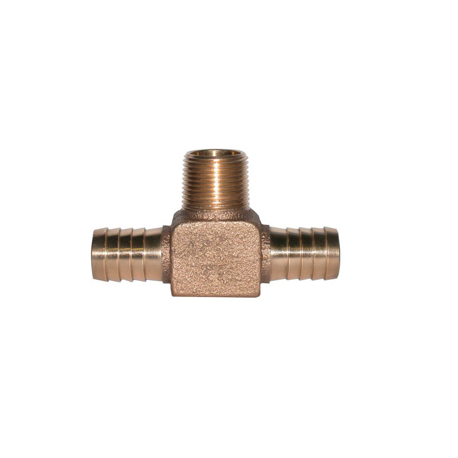 3/4" Hydrant Tee - Bronze - Insert x Insert x MNPT