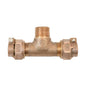 LEGEND 313-386NL T-4440NL Tee, 3/4 x 3/4 x 1 in Nominal, Pack Joint (CTS) x Pack Joint (CTS) x MNPT End Style, Bronze, Import