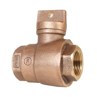 T-5500NL - 1" Curb Stop - Cast Bronze - FNPT