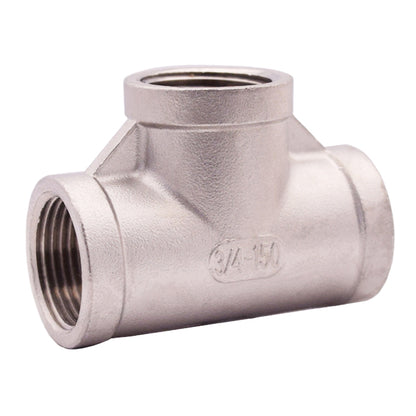 1-1/4" 404-106 Tee - 304 Stainless Steel - Thread
