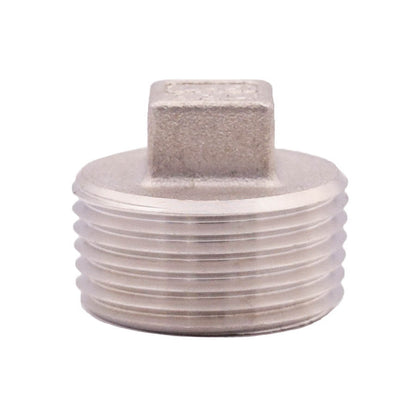 404-185 Square Head Plug - 304 Stainless Steel - Thread