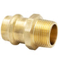 1-1/4" Adapter - Brass - Press x MNPT